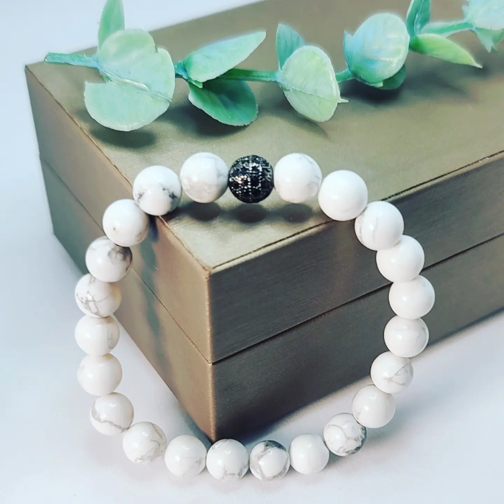 Howlite bracelet - Picture 4 of 4